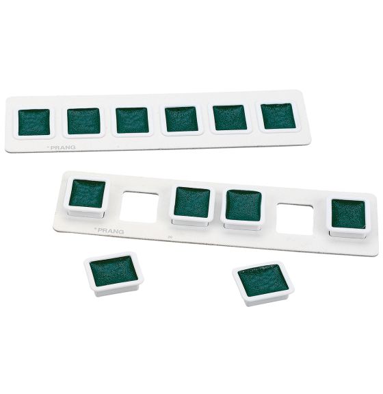PRANG&reg; Half-Pan Watercolour Individual Refills - Box of 12 - Blue Green