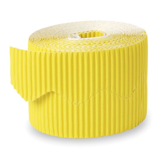 Pacon® Bordette® Roll - Canary Yellow - (2-1/4" x 50 ft. / 5.7 cm x 15 m)