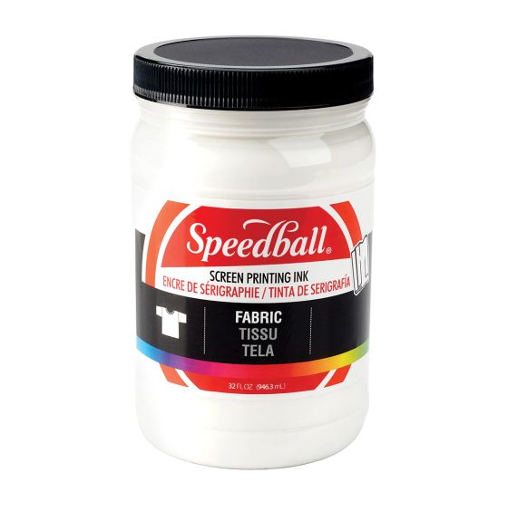 Encre à base d'eau Speedball® pour la sérigraphie sur tissu - 946 ml (32 oz) - Blanc