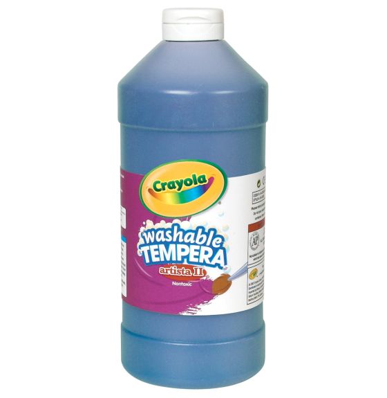 Crayola&reg; Artista II&reg; Washable Tempera Paint - 946 mL (32 oz) - Blue