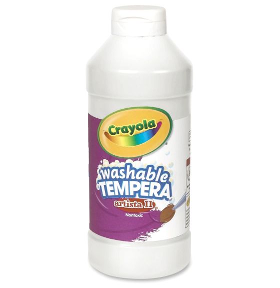 Crayola&reg; Artista II&reg; Washable Tempera Paint - 946 mL (32 oz) - White