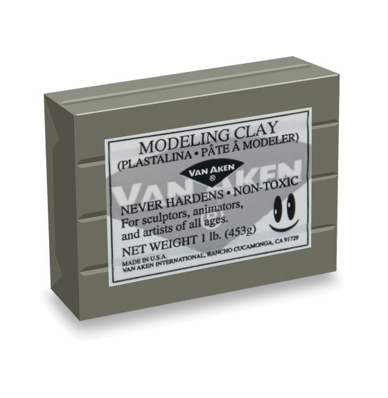 Pâte à modeler Van Aken&reg; Plastalina&trade;, 453 g (1 lb) - Gris