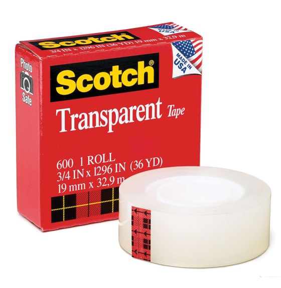 Ruban adhésif transparent scotch