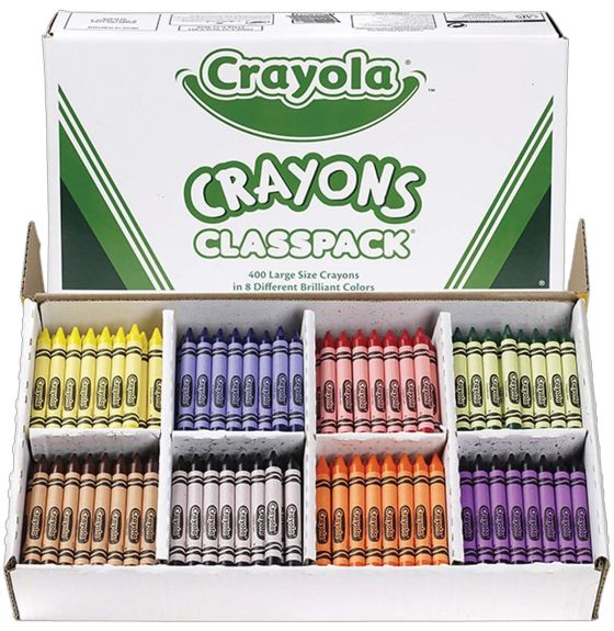 400 crayons de cire Crayola® pour la classe - Grand format