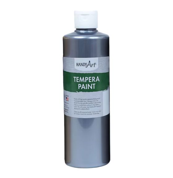 Gouache Handy Art®, 473 ml (16 oz) - Couleur métallique - Argent