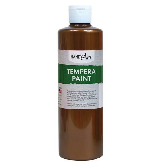 Handy Art&reg; Metallic Tempera Paint - 473 mL (16 oz) - Bronze