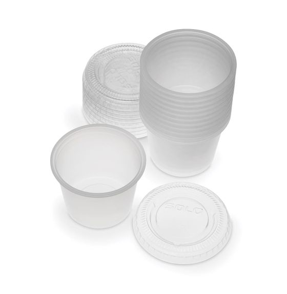 Utility Cups and Lids - 163 mL (21.57 oz) - Pack of 100