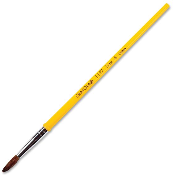 Pinceau en poils de chameau pour l’aquarelle Crayola® -Rond 6