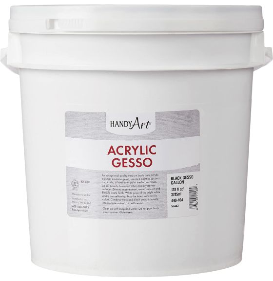 Gesso acrylique Handy Art®, 3,8 L (1 gal) - Noir