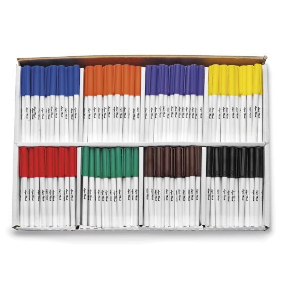 Liqui-Mark® Watercolour Markers - Fine-Line 8-colour School Pack