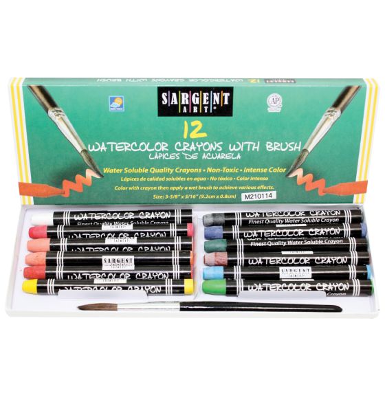 Ensemble de 12 crayons d'aquarelle Sargent Art&reg; - Boîte de 12