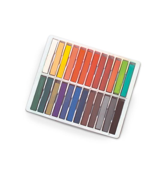 Royal Brush Essentials Landscape Soft Chalk Pastels - Assorted Colours - Set of 24 - Pack of 24