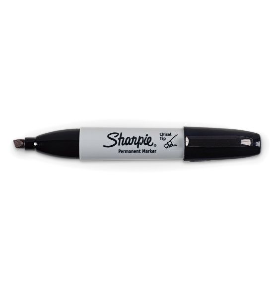 12 marqueurs à pointe biseautée Sharpie&reg; - Noir