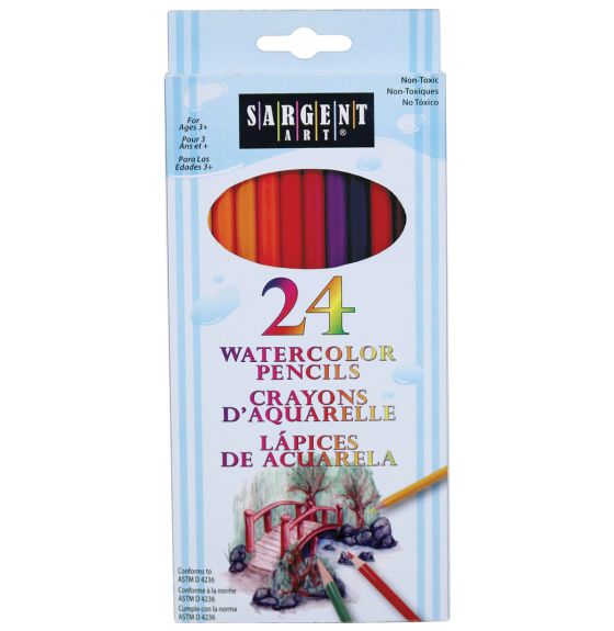 Ensemble de 24 crayons d'aquarelle Sargent Art&reg; - Boîte de 36