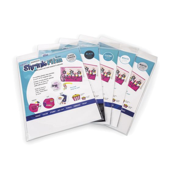 Grafix® Shrink Film - White - Pkg. of 50