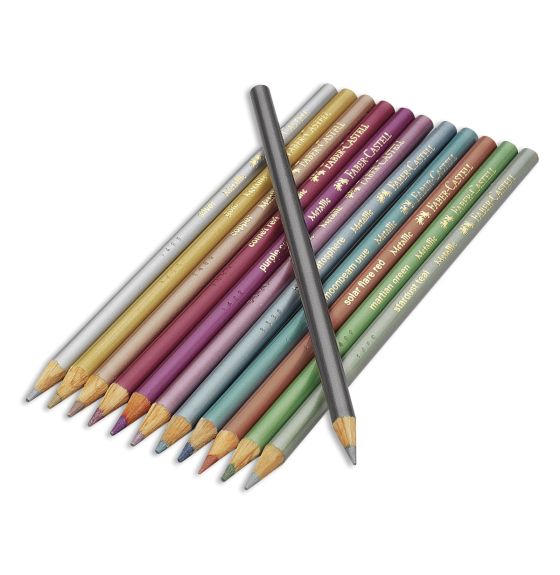 Faber-Castell&reg; Metallic coloured EcoPencils - Set of 12