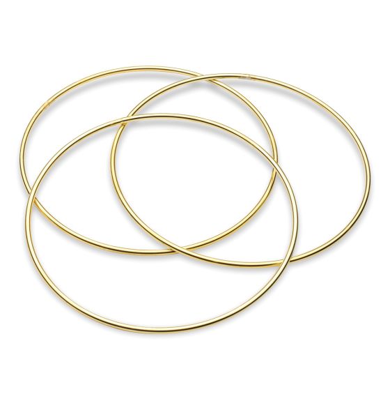 Paquet de 12 anneaux de métal - 15 cm / 6"