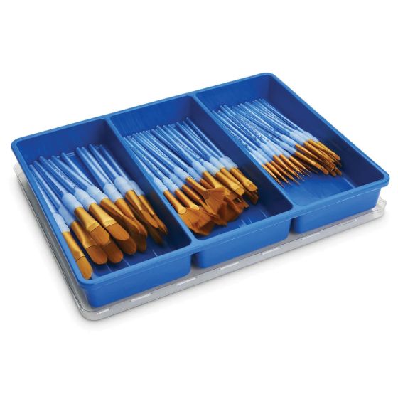 Assortiment de 72 pinceaux Royal Brush® Scholastic Choice™ en taklon doré pour la classe