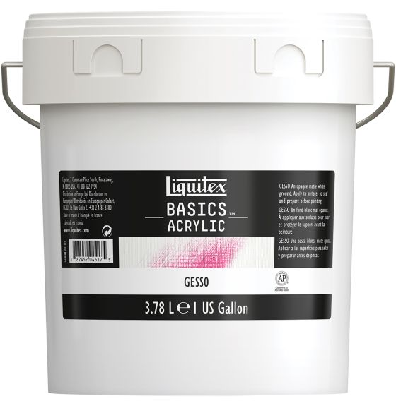 Liquitex® Basics Acrylic Gesso - 3.8 L (128 oz)