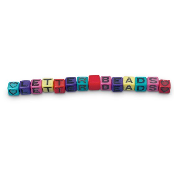 Assortiment de 150 perles d'alphabet