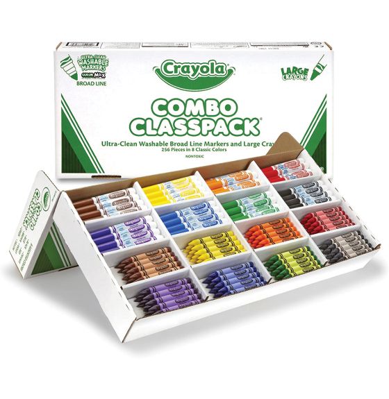 Crayola® Large-Size Crayon and Ultra-Clean Washable™ Marker Classpack® - Pkg. of 256