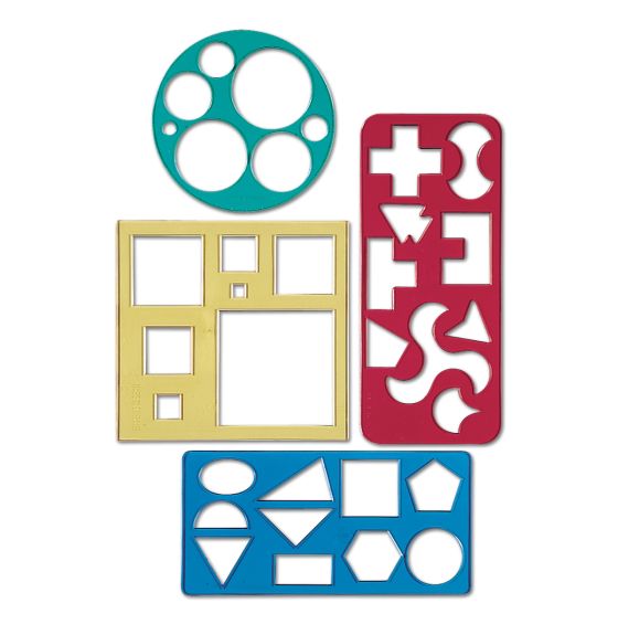 Drawing Templates - Set of 4