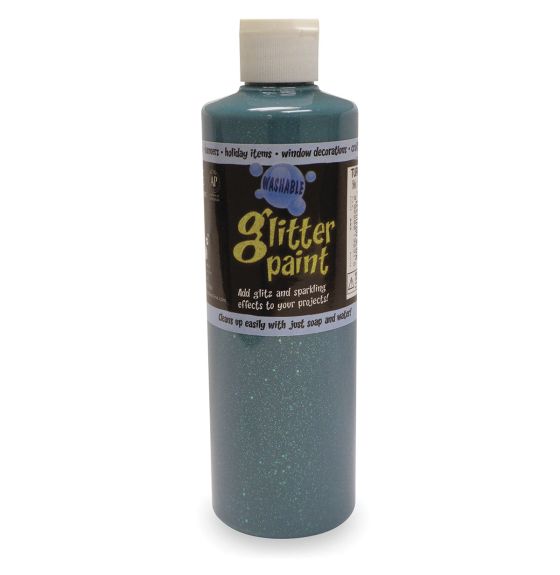 Gouache à paillettes lavable Chroma®, 473 ml (16 oz) - Turquoise