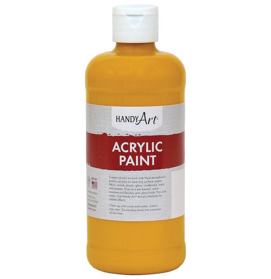 Handy Art&reg; Acrylic Paint - Deep Yellow - 455ml (16oz)