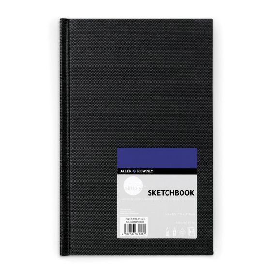 Cahier de croquis à couverture rigide Simply Sketchbooks 110 pages, 65 lb - 14 cm x 22 cm (5½" x 8½")