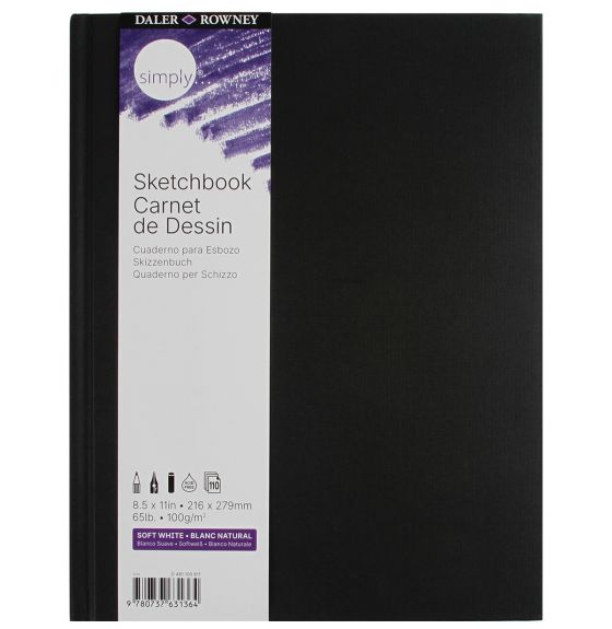 Simply Sketchbooks, Hardbound - 8-1/2" x 11", 110 Sheets, 65 lb. (100 gsm)