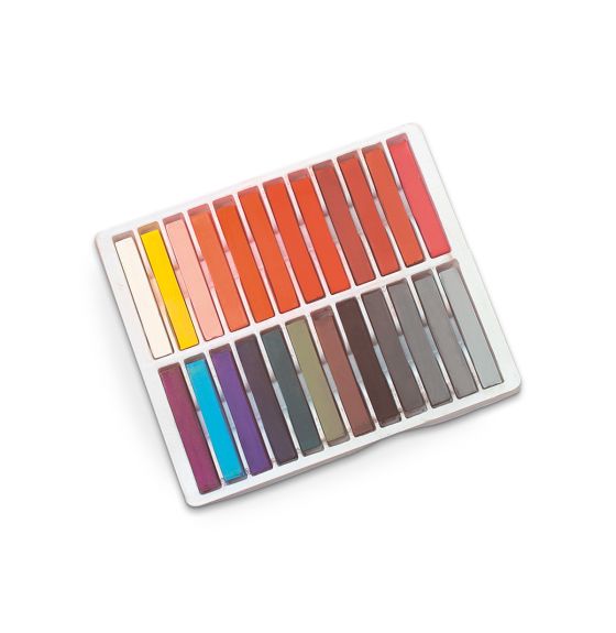 Royal Brush Essentials Soft Chalk Pastels - Assorted Colours - Set of 24 - Pack of 24