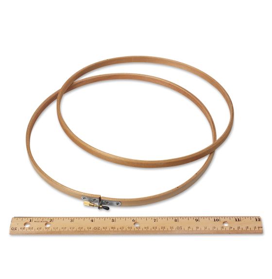 Wood Embroidery Hoop with Round Edges - 10" Hoop