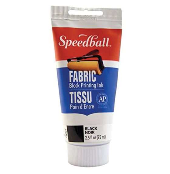Tube d’encre pour sérigraphie sur tissu Speedball®, 74 ml (2,5 oz) - Noir