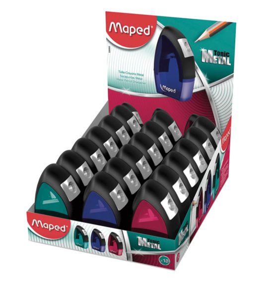 Tonic One Hole Metal Pencil Sharpener - Box of 18