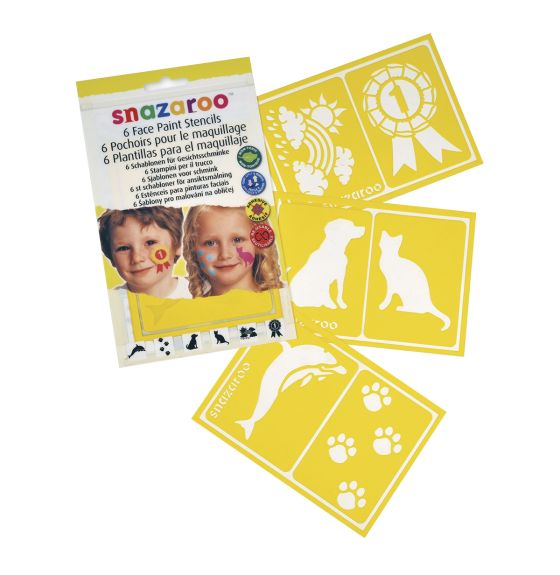 Snazaroo&trade; Face Paint Stencils - Animals Set of 6