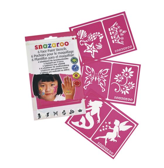 Snazaroo™ Face Paint Stencils - Fantasy Set of 6