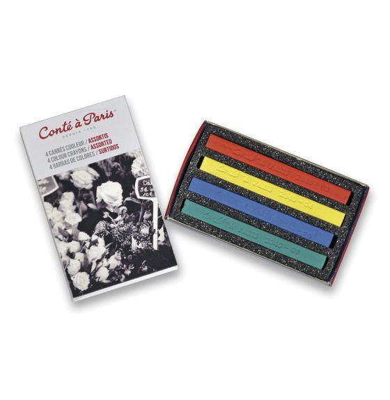 Carrés Conté colorés de Conté à Paris™ - Ensemble de 4