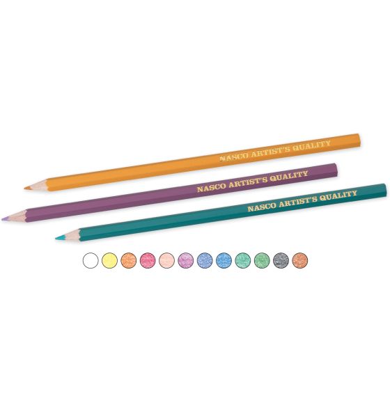 288 crayons de couleur d'artiste Nasco