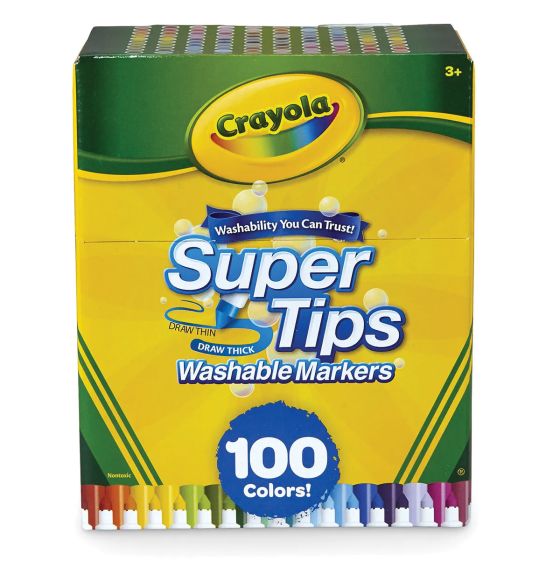 Crayola&reg; Super Tips Washable Markers - Set of 100
