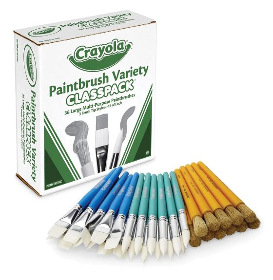 Assortiment Classpack® de gros pinceaux Crayola® - Lot de 36