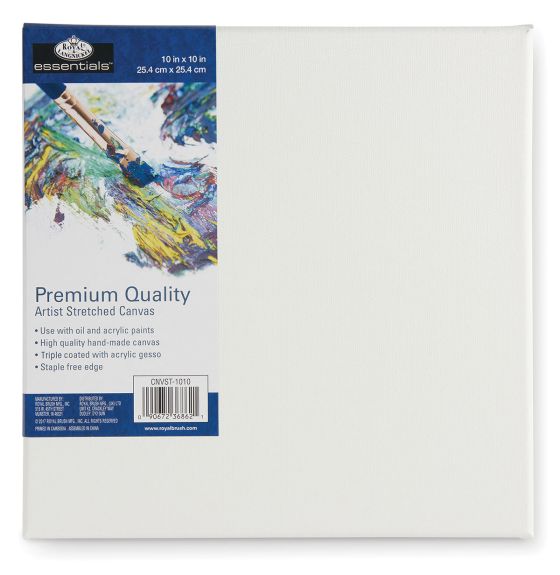 Royal Brush&reg; Essentials Stretched Canvas - 10" x 10" (25.4 cm x 25.4 cm)