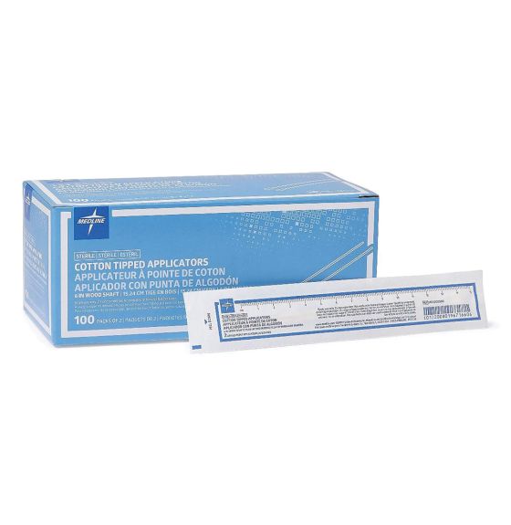 Sterile Cotton Tip Applicator 6" (15 cm) - Pack of 200