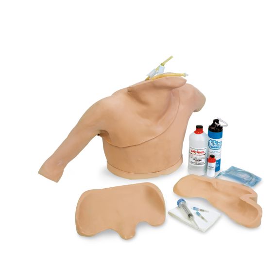 Simulateur de cathétérisme cardiaque Life/form® pour l'alimentation parentérale totale (APT) et le cathétérisme veineux central