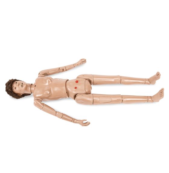 Mannequin complet KERi™ avec simulateur de soins infirmiers essentiels - Pâle