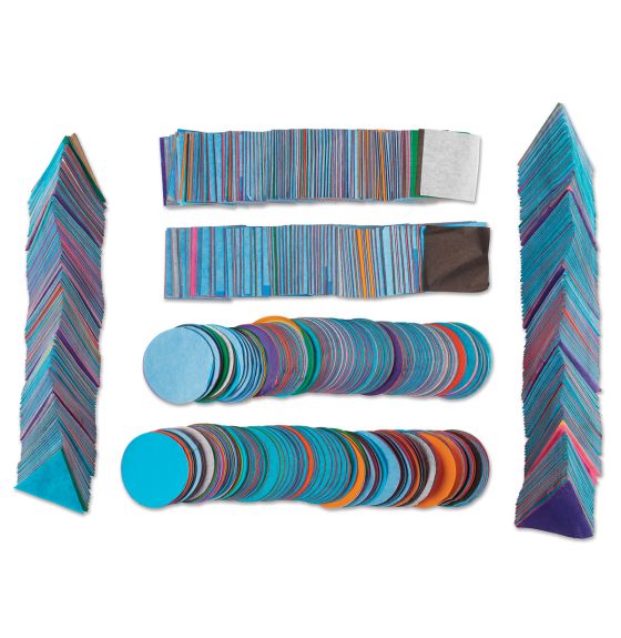 Assortiment de formes de papier de soie à couleur soluble Spectra® Art - 500 g