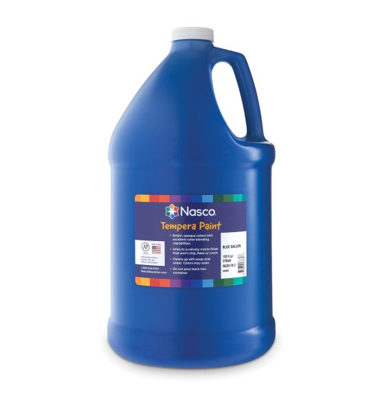 Nasco&reg; Tempera Paint - 3.78L (128 oz) - Blue