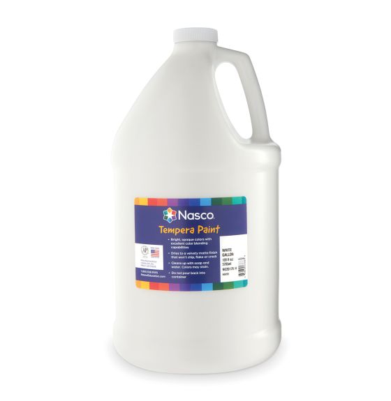 Nasco® Tempera Paint - 3.78L (128 oz) - White