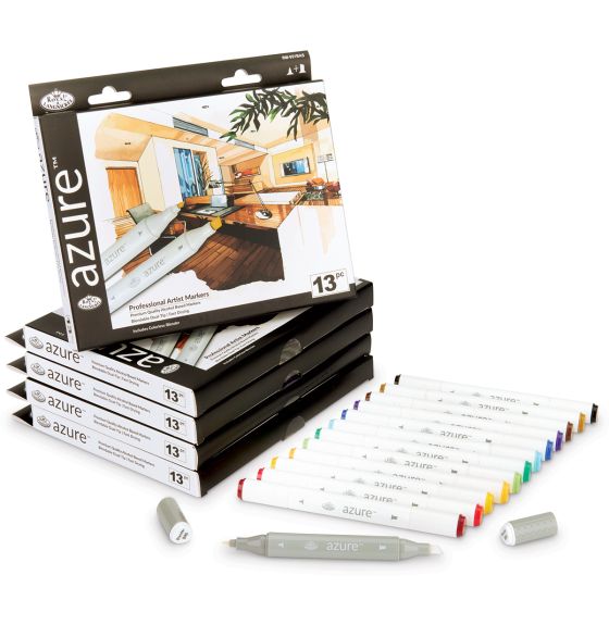 Royal Brush&reg; Alcohol Marker Basic Color Classpack