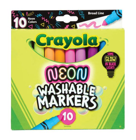 Crayola® Neon Washable Markers - Set of 10