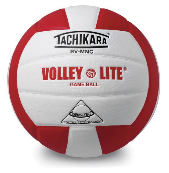 Ballon de volley-ball Tachikara "Volley-Lite" - scarlet/blanc